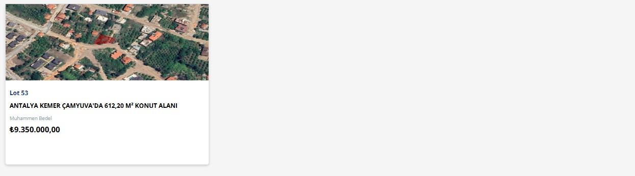 Antalya'da 19 Arsa Müzayede Ile Satışa Çıkarılıyor! Yüzde 35 Peşin, 24 Ay Vadeli 2 6