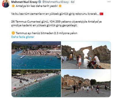 Antalya'da Tüm Zamanların Turizm Rekoru! 1 Günde 104 Bin 359 Kişi Geldi 4