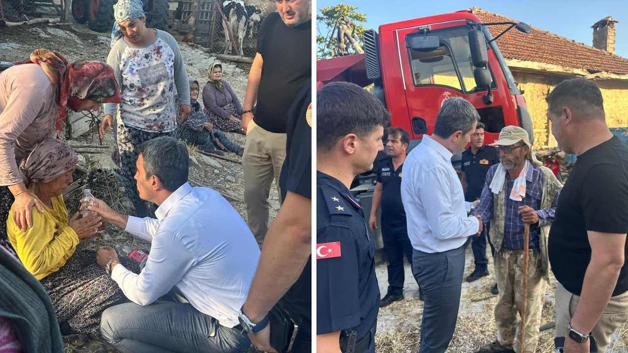 Burdur Belören'de Yaşlı Çiftin Evi Alev Alev Yandı! 4