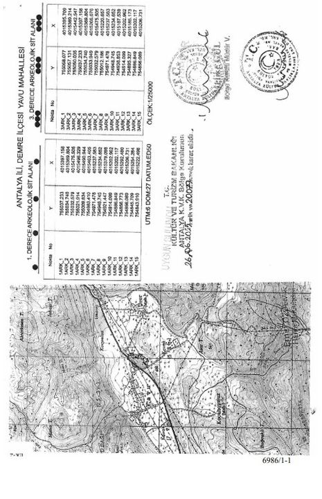 Demre Kaş Yolunda Arkeolojik Keşif! Kyaneai’ye Komşu Alan Koruma Altına Alındı 6