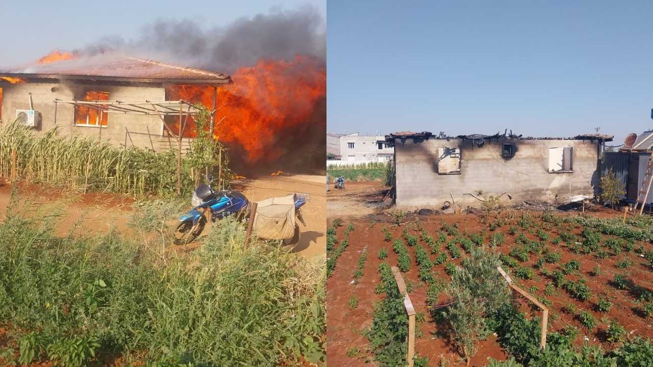 Hatay Reyhanlı’da Müstakil Ev Alev Alev Yandı2