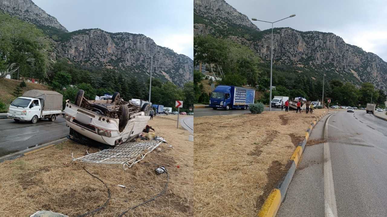 Isparta Eğirdir’de Takla Atan Minibüste 1’I Ağır 9 Yaralı 3
