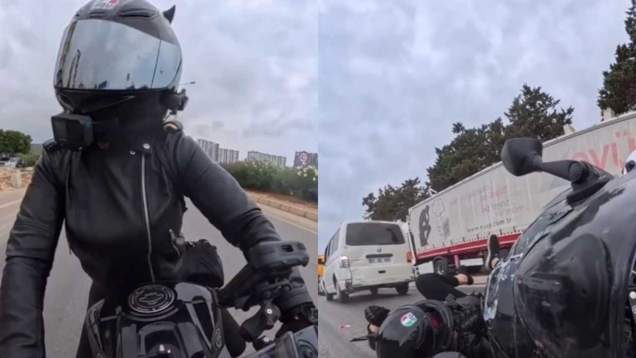 Mersin’de Dalgın Sürücünün Kazası Kameraya Yansıdı 2