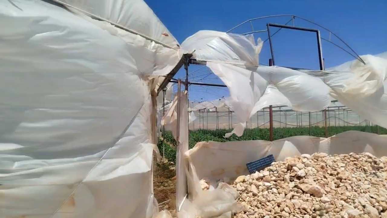Mersin’de Fırtına Seraları Yerle Bir Etti 2