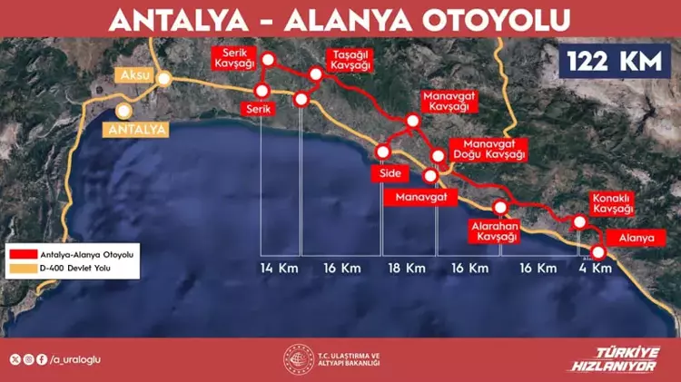 Olaylı Antalya Alanya Otoyolu'ndan Temel Müjdesi Geldi12