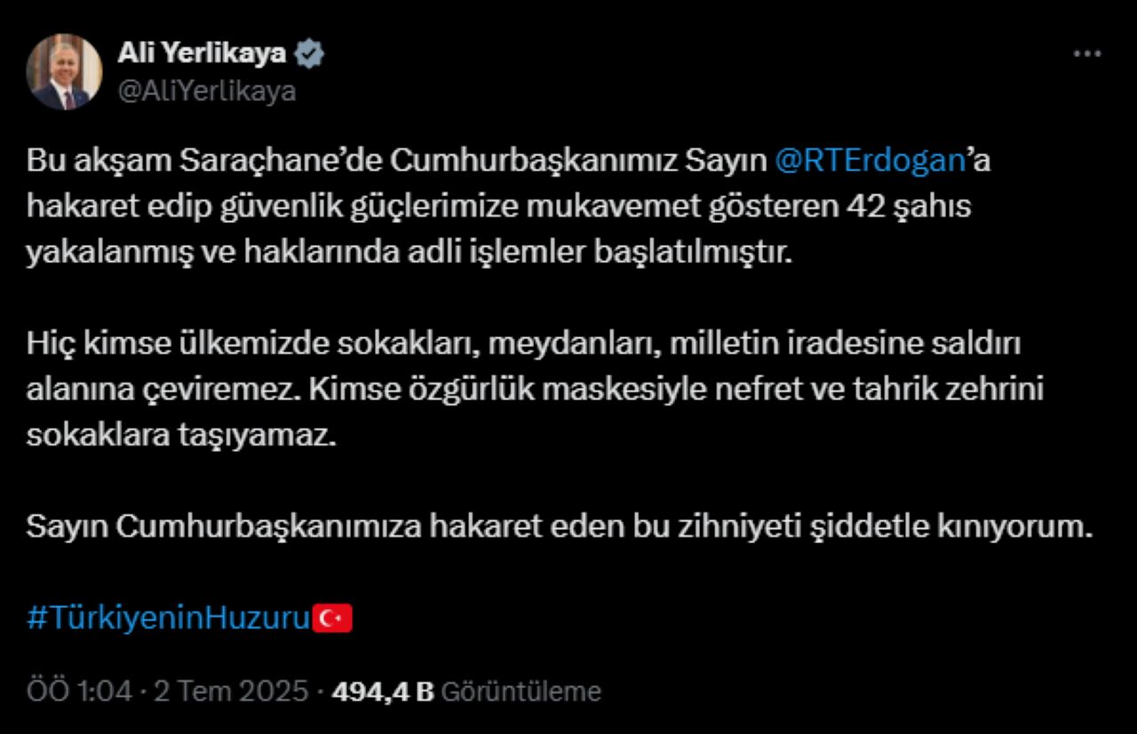 Saraçhane Mitingi Sonrası Polis Müdahalesi! 42 Gözaltı