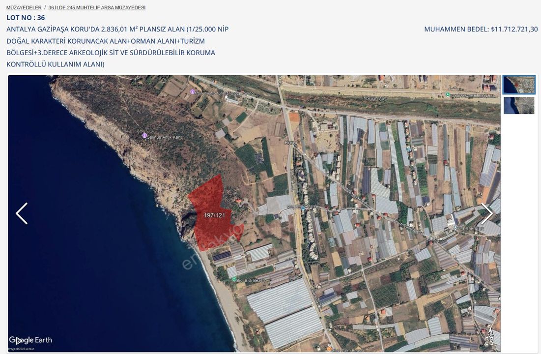 Toki̇, Gazipaşa Koru'da Sit Alanlarını Satışa Çıkardı! Otel Ve Tesis Planı Hazır 3