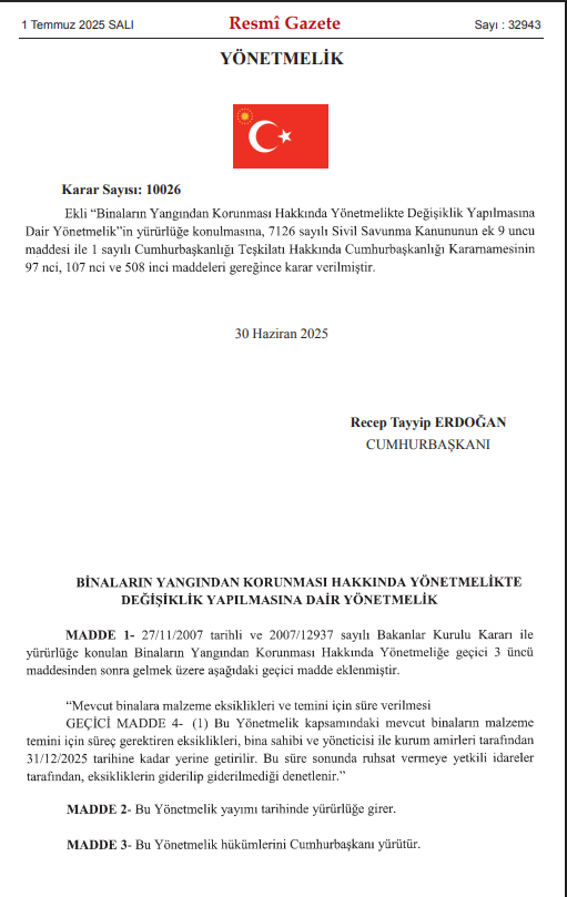 Yangın Yönetmeliği Değişti! Antalya'daki Otelleri Etkileyecek Karar!
