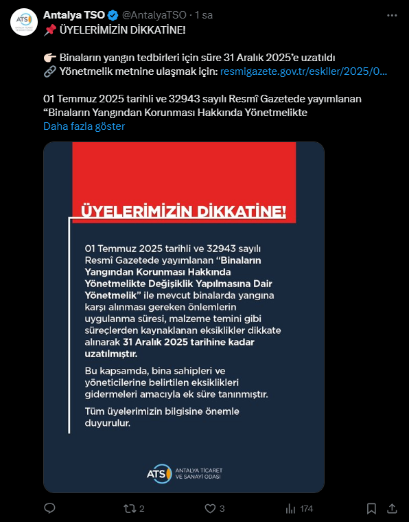 Yangın Yönetmeliği Değişti! Antalya'daki Otelleri Etkileyecek Karar!