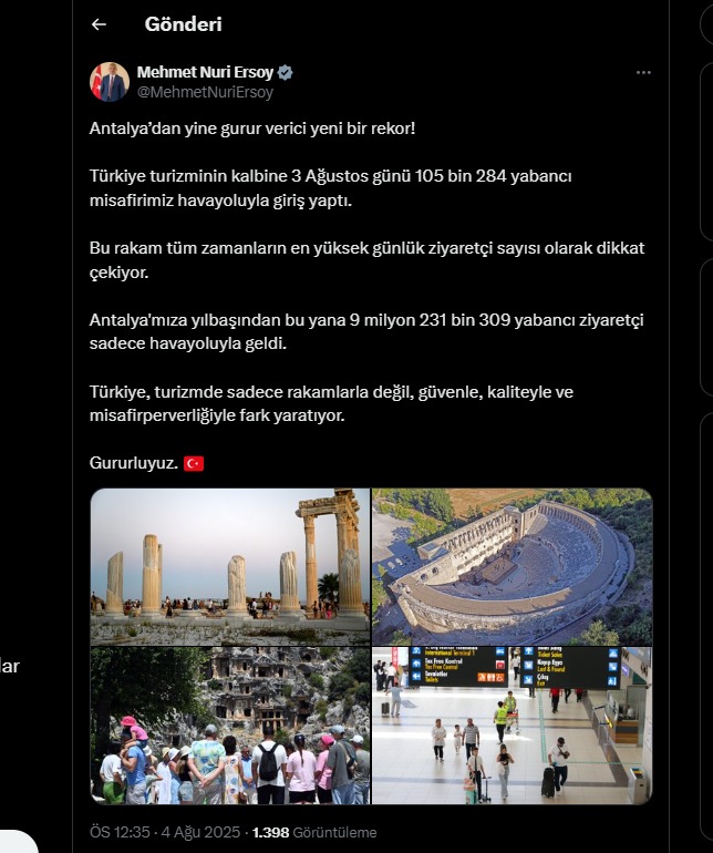 Antalya Turizmde Uçuşa Geçti 1212