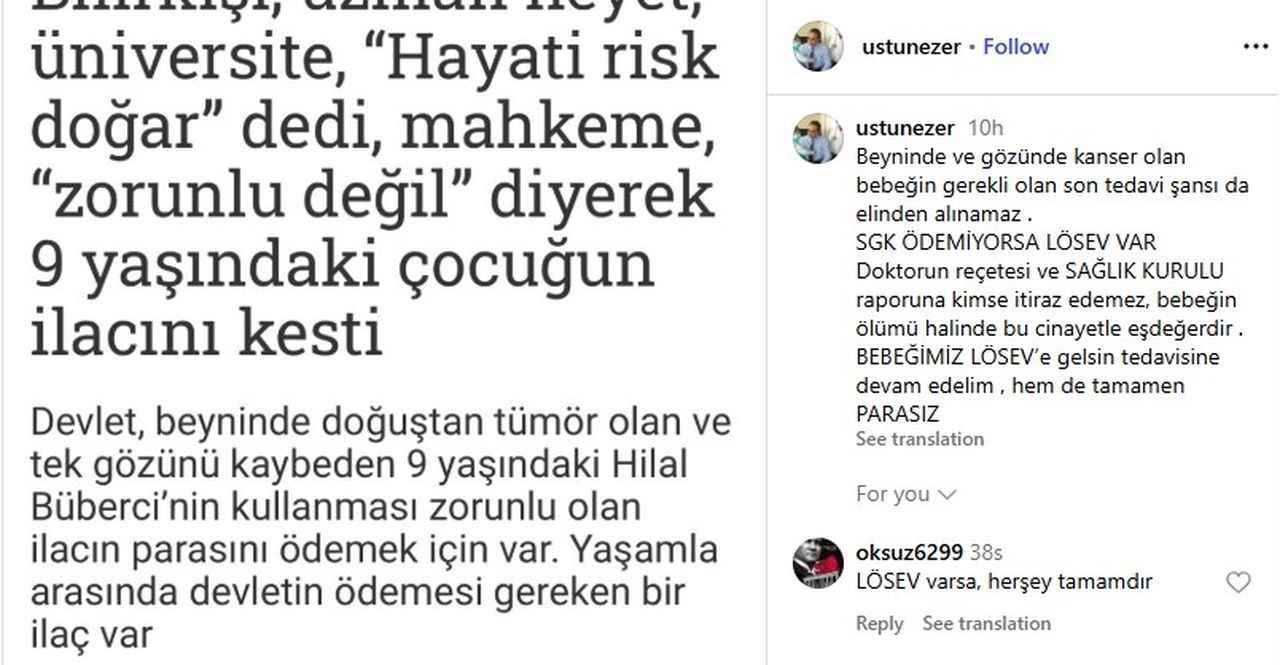 Beyninde Tümör Var, İlacını Kestiler! Küçük Hilal'e Lösev’den Destek 3