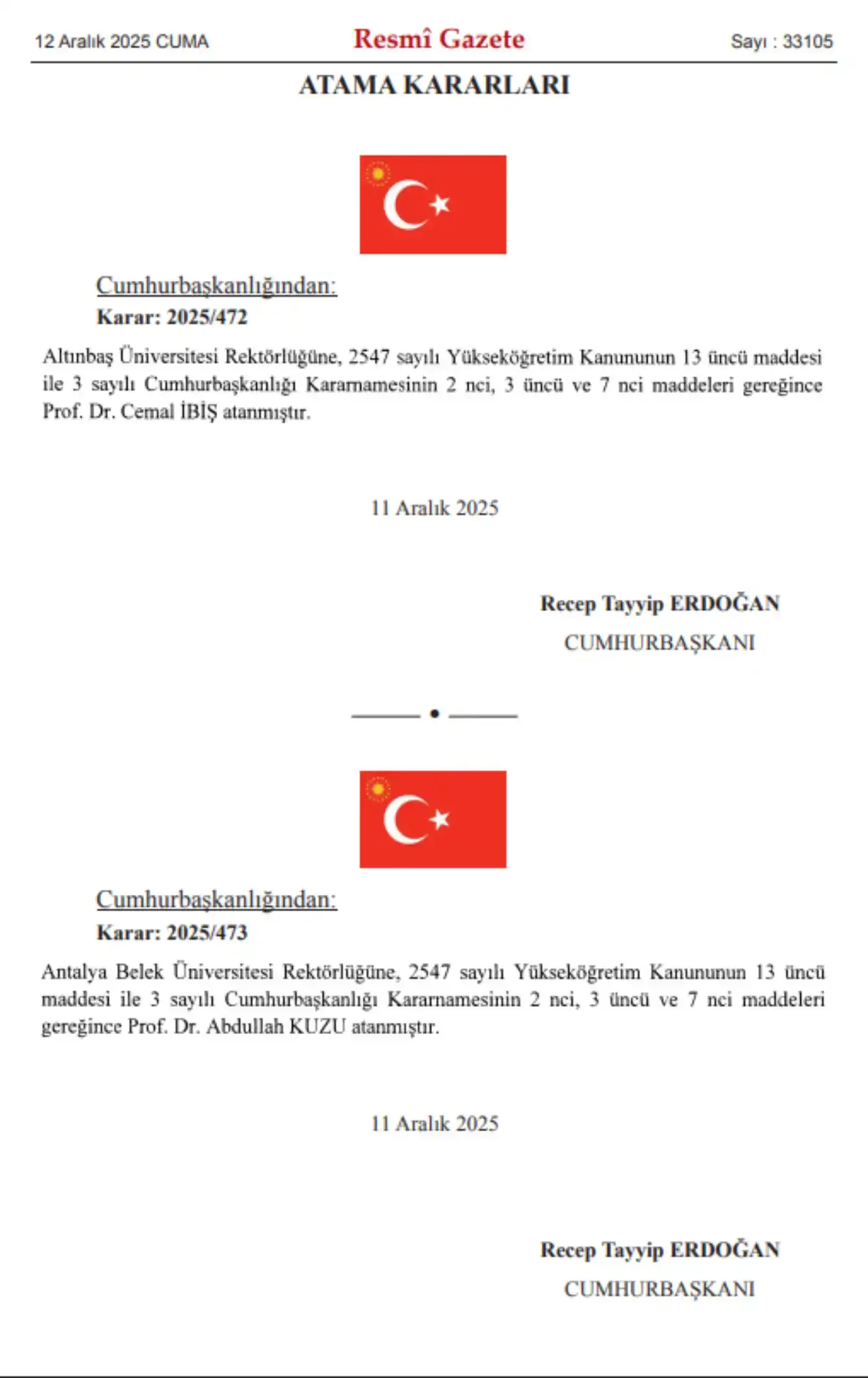 cumhurbaskani-erdogan-imzaladi-antalya-belek-universitesinin-yeni-rektoru-belli-oldu