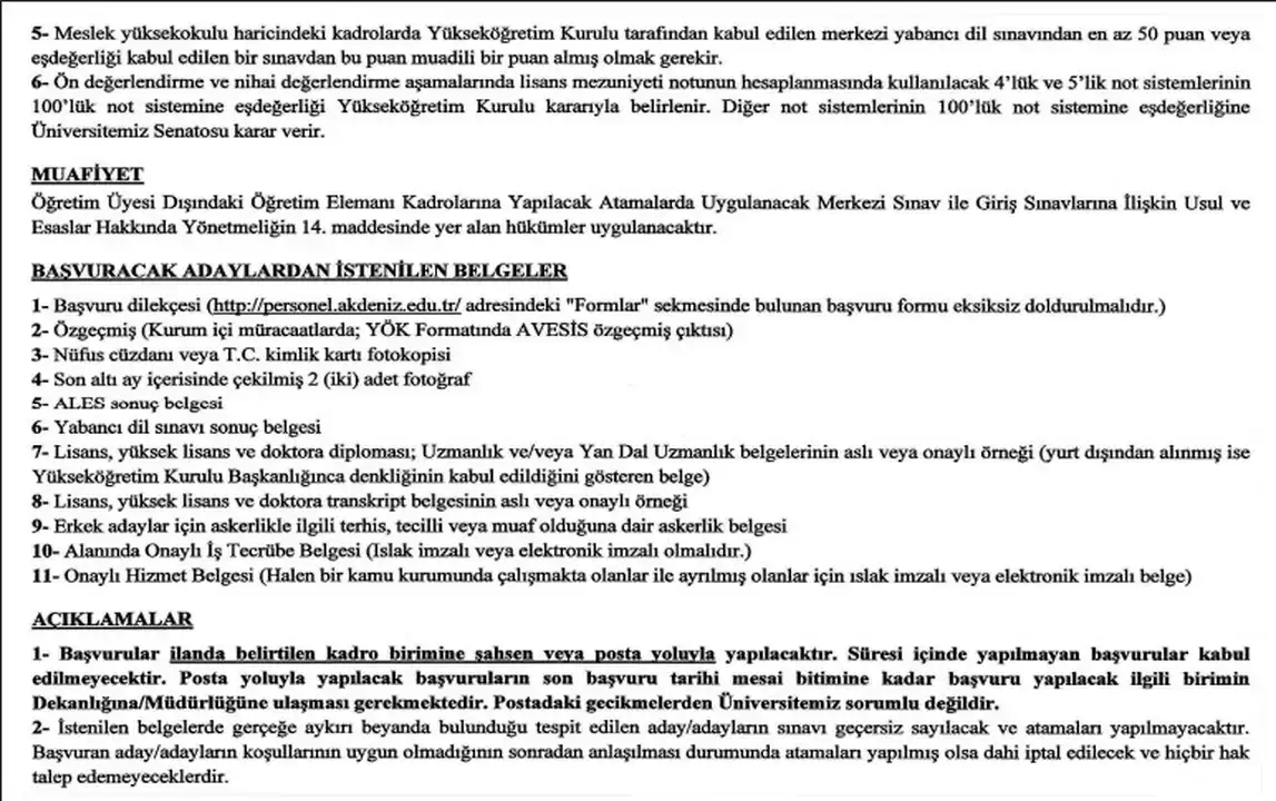 akdeniz-universitesi-10-yeni-akademik-kadro-acti-profesor-docent-ve-ogretim-gorevlisi-alimi-basladi