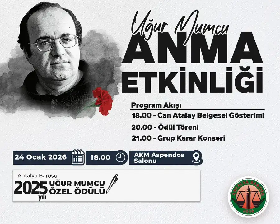 antalya-barosundan-anma-gecesi-ugur-mumcu-ozel-odulu-sahibini-bulacak