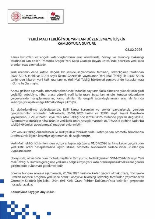 otomotivde-yerli-katki-hesaplamasina-istisna-getirildi