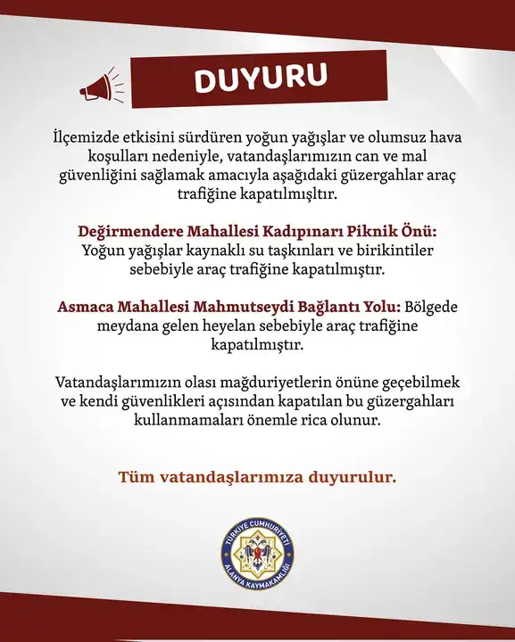 alanyada-su-taskinlari-ve-heyelan-bu-yollar-kapatildi