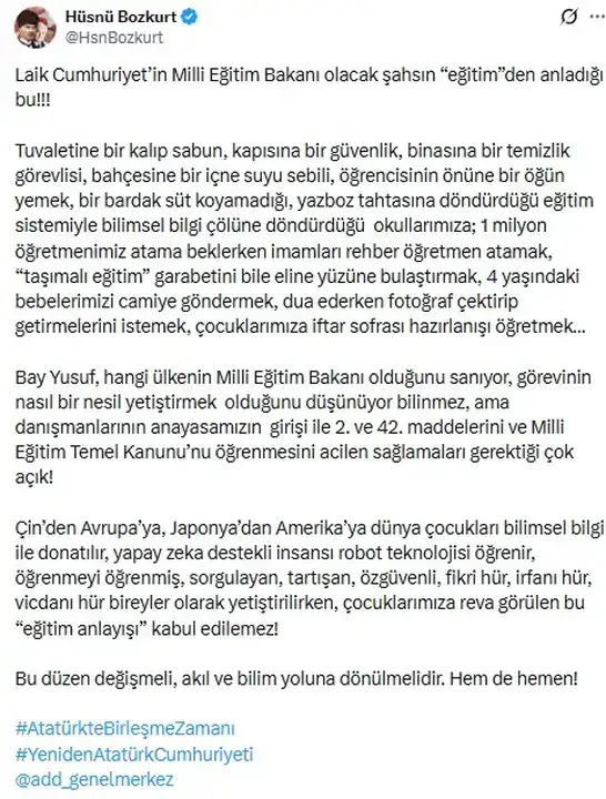 add-baskanindan-bakan-tekine-okullarda-ramazan-etkinligi-tepkisi