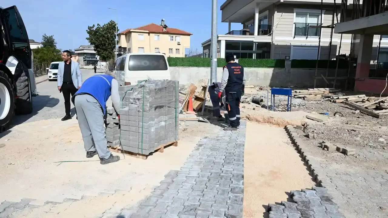 kemer-belediyesi-kuzderede-altyapi-mesaisinde