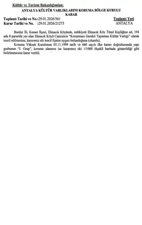 burdur-elmacik-koyu-camisi-kulturel-miras-oldu