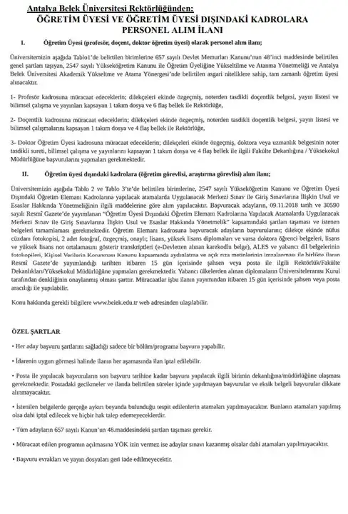 antalya-belek-universitesinden-personel-alim-ilani-5-farkli-bolume-akademisyen-araniyor