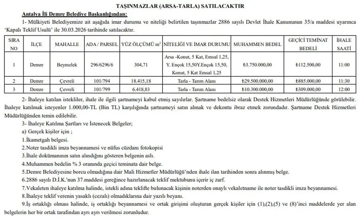 demre-belediyesi-seralar-bolgesinde-dev-arsalari-satisa-cikariyor