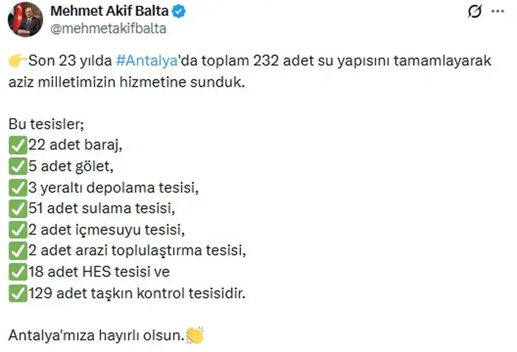 dsi-genel-muduru-paylasti-antalyada-232-su-projesi-hayata-gecirildi