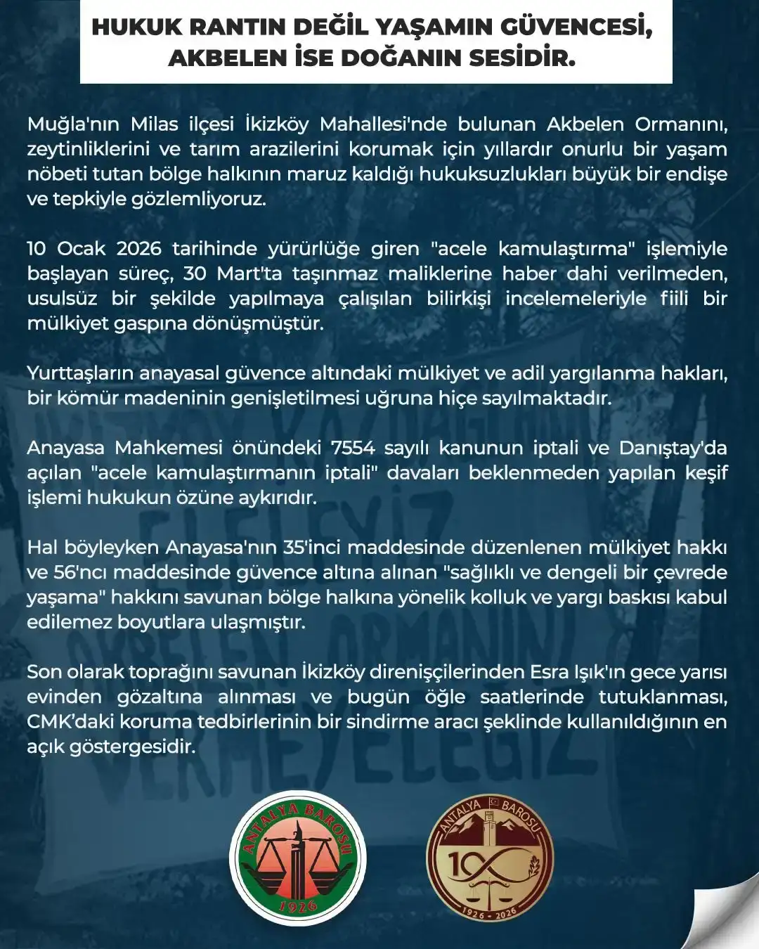 akbelen-ormani-savunucularindan-esra-isik-tutuklanmasina-antalya-barosundan-tepki