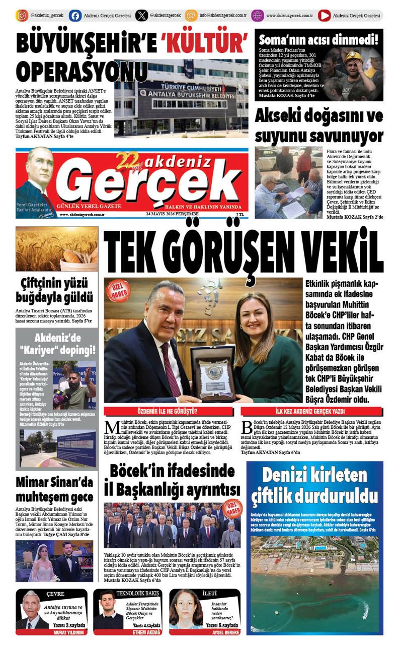 https://www.akdenizgercek.com.tr/14 Mayıs 2026