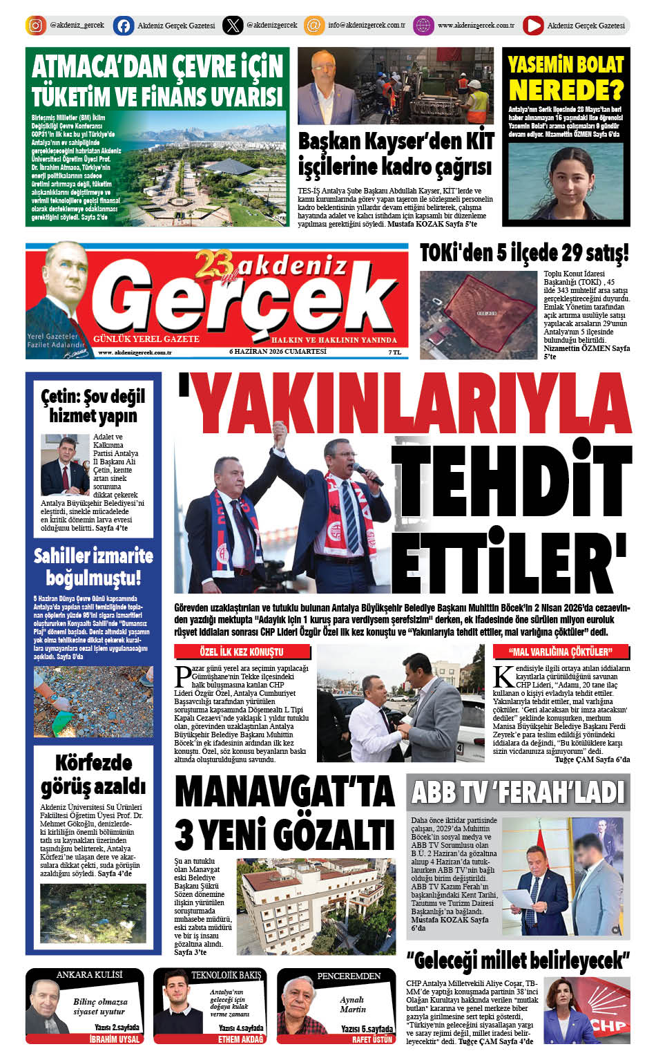 https://www.akdenizgercek.com.tr/6 Haziran 2026