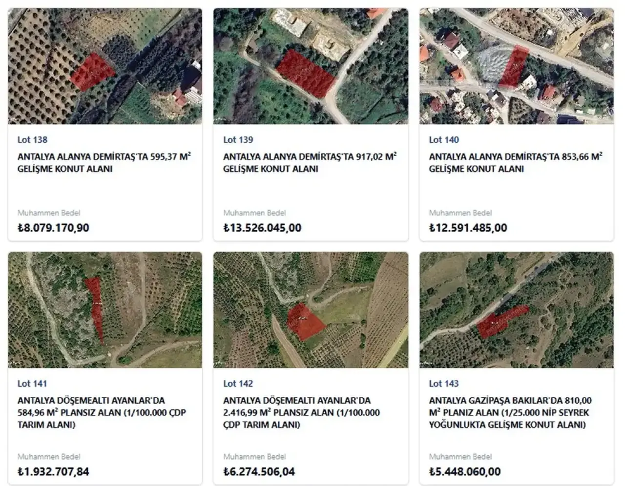 TOKİ'den Antalya’nın 5 İlçesinde 29 Dev Arsa Satışı! 2