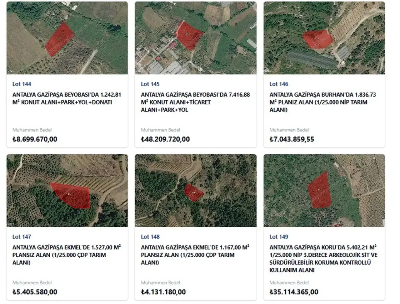 TOKİ'den Antalya’nın 5 İlçesinde 29 Dev Arsa Satışı! 3