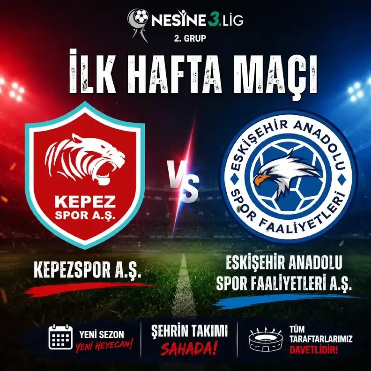 Kepezspor 2026-2027 Sezon 3. Lig 2. Grup Fikstürü Belli Oldu 2