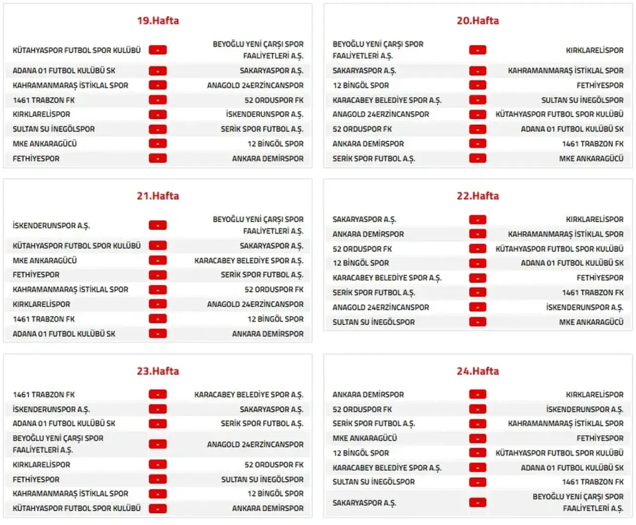 Serik Spor 2026-2027 Sezonu 2. Lig Fikstürü Çekildi! 6