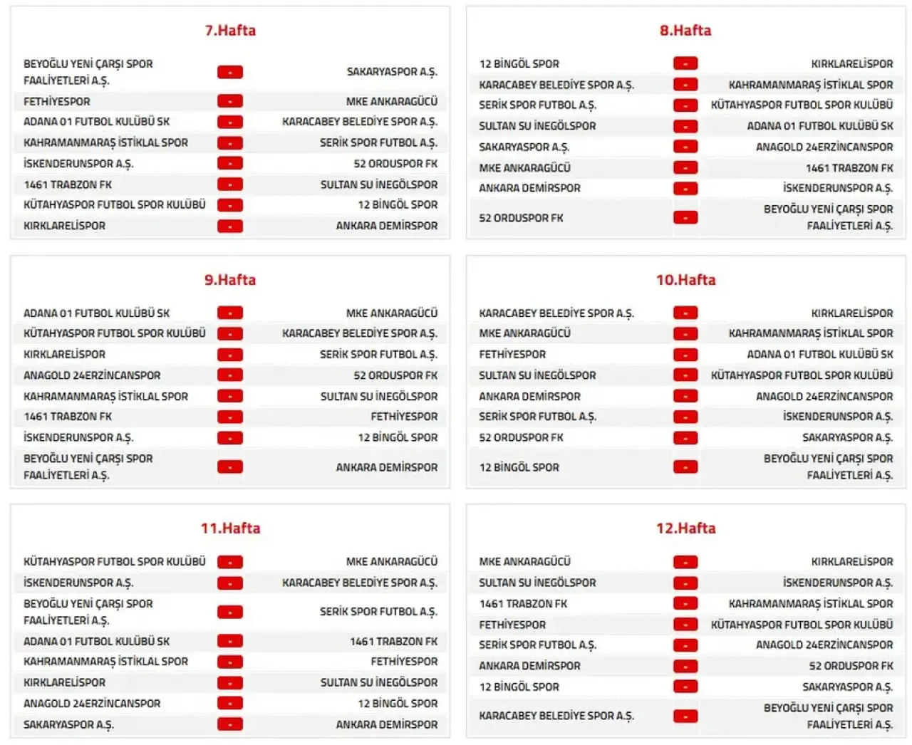 Serik Spor 2026-2027 Sezonu 2. Lig Fikstürü Çekildi! 4