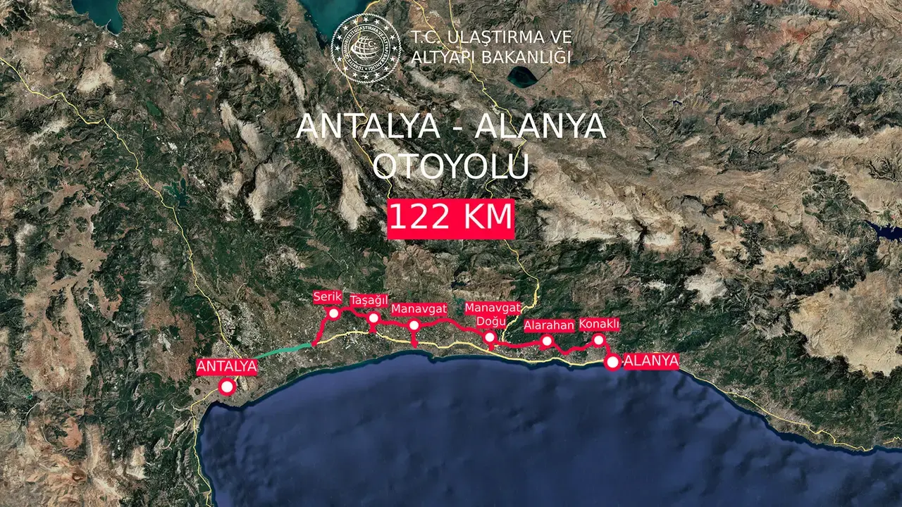 Antalya-Alanya Otoyolunda Yüzde 30 Seviyesine Ulaşıldı: Hedef 2028 Mayıs 1