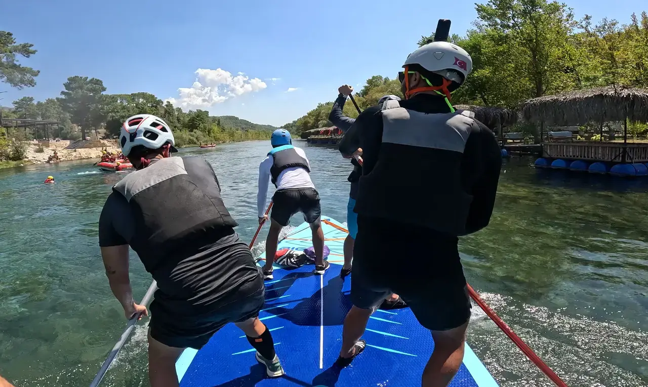 Köprülü Kanyon Parkuru 4 Metrelik Big SUP ile Geçildi 2