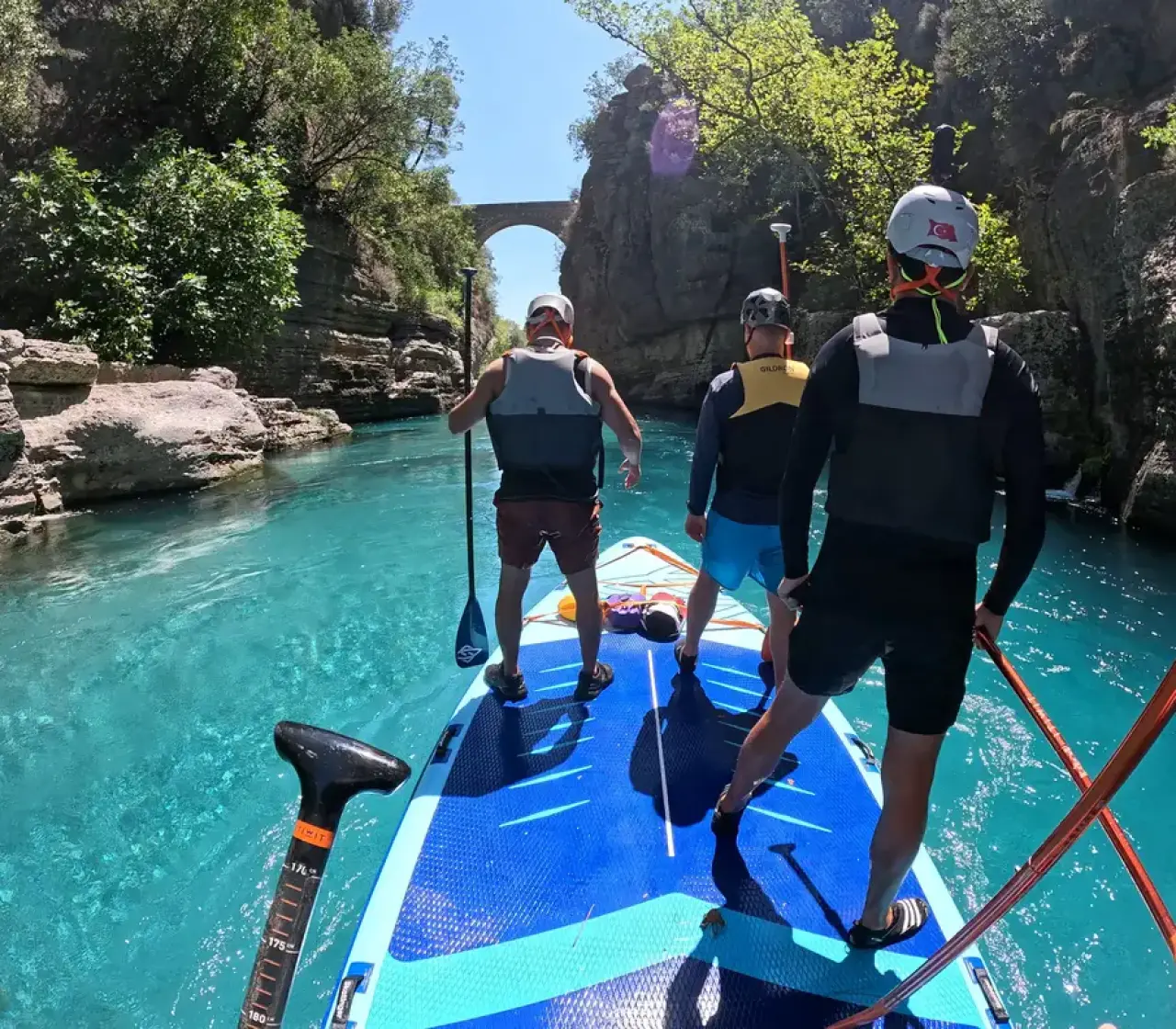 Köprülü Kanyon Parkuru 4 Metrelik Big SUP ile Geçildi 1