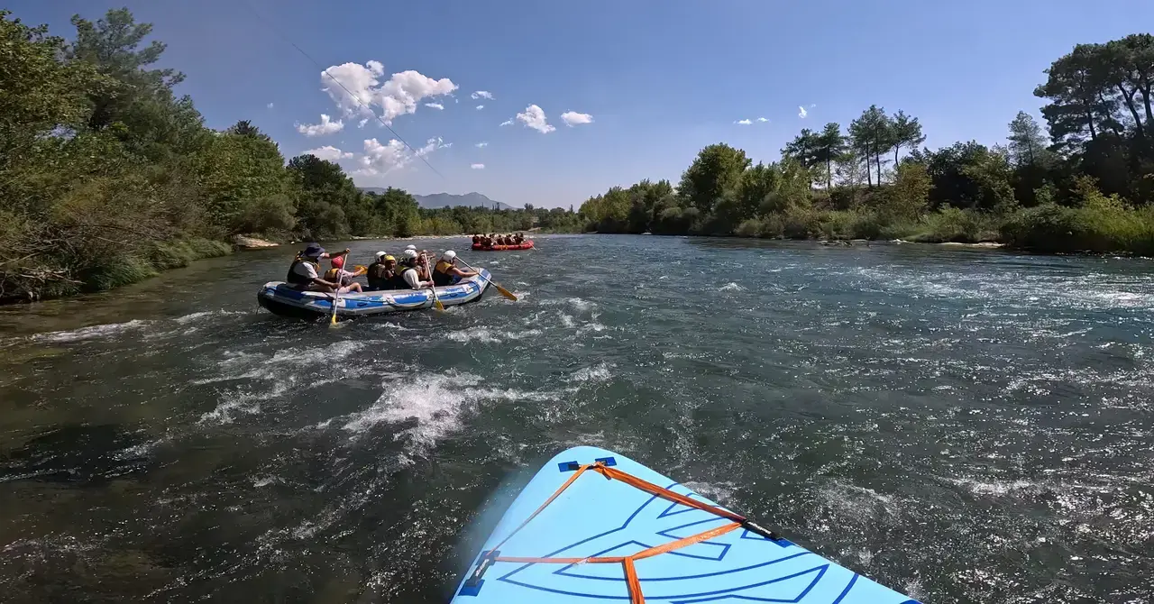 Köprülü Kanyon Parkuru 4 Metrelik Big SUP ile Geçildi 3